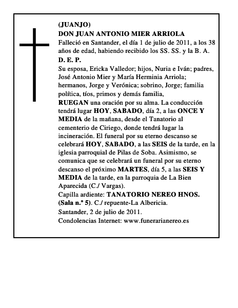 DON JUAN ANTONIO MIER ARRIOLA