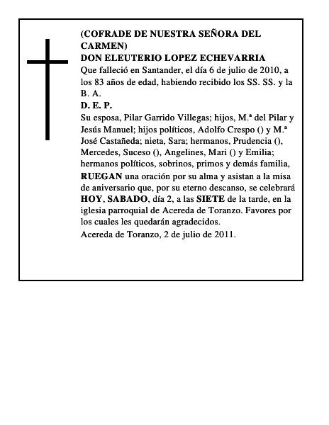 DON ELEUTERIO LOPEZ ECHEVARRIA