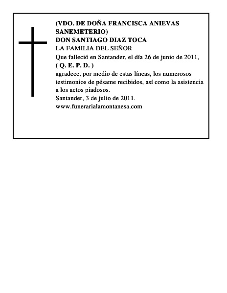 DON SANTIAGO DIAZ TOCA