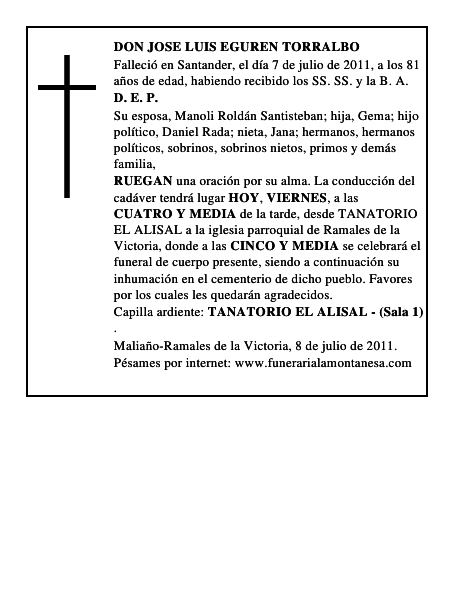 DON JOSE LUIS EGUREN TORRALBO