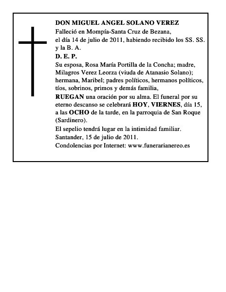 DON MIGUEL ANGEL SOLANO VEREZ