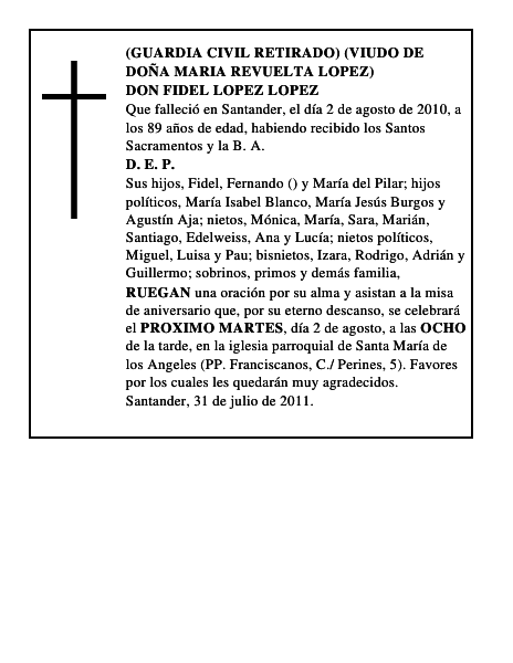 DON FIDEL LOPEZ LOPEZ