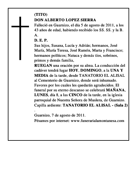 DON ALBERTO LOPEZ SIERRA