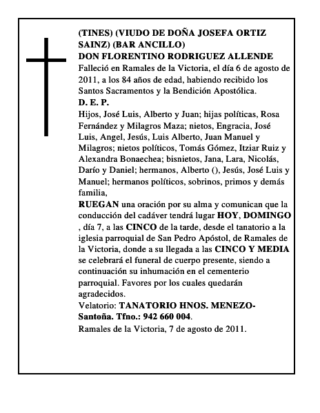 DON FLORENTINO RODRIGUEZ ALLENDE