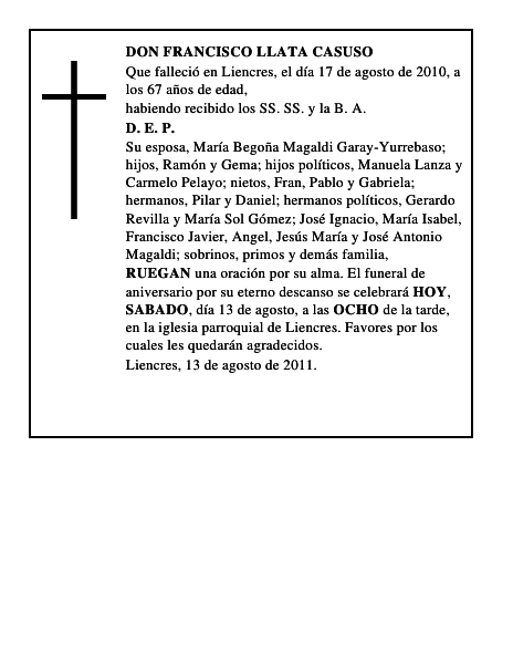 DON FRANCISCO LLATA CASUSO
