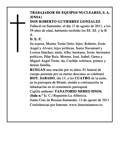 DON ROBERTO GUTIERREZ GONZALEZ