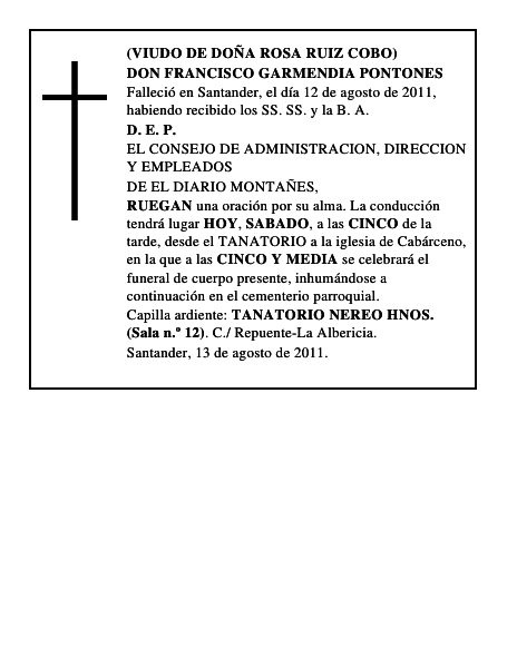 DON FRANCISCO GARMENDIA PONTONES