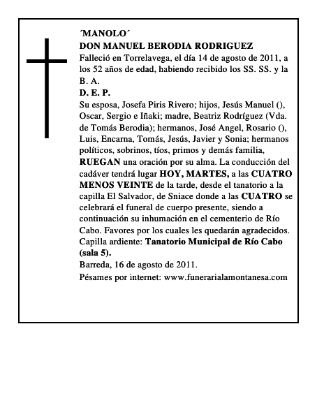 DON MANUEL BERODIA RODRIGUEZ