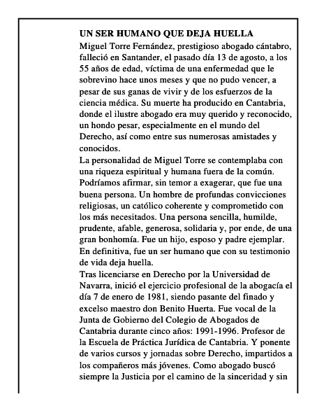 Un ser humano que deja huella