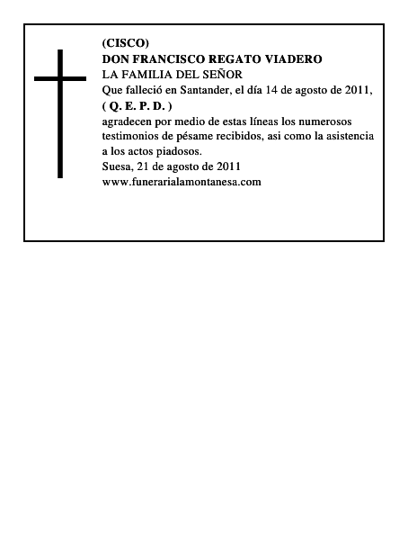 DON FRANCISCO REGATO VIADERO
