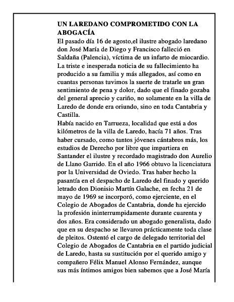 Un laredano comprometido con la abogacía