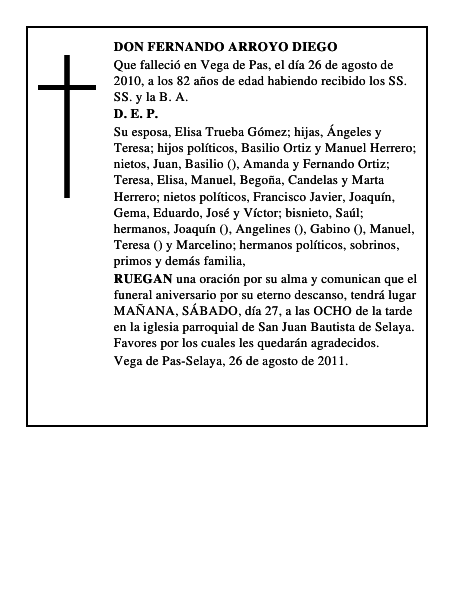 DON FERNANDO ARROYO DIEGO