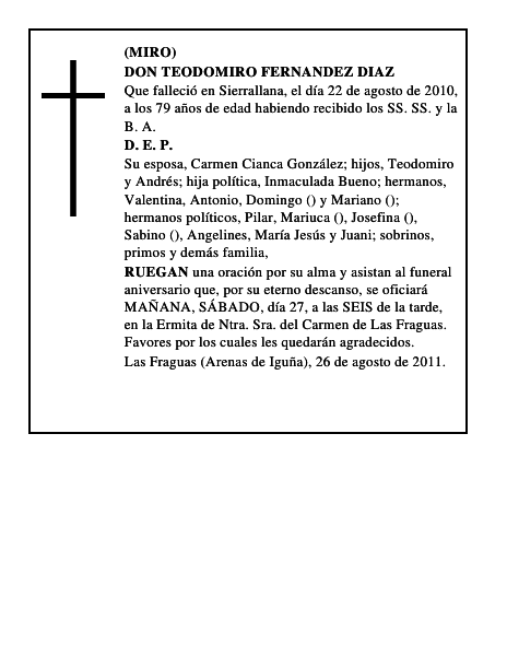 DON TEODOMIRO FERNANDEZ DIAZ