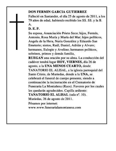 DON FERMIN GARCIA GUTIERREZ
