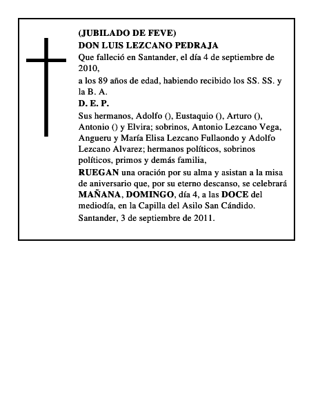 DON LUIS LEZCANO PEDRAJA