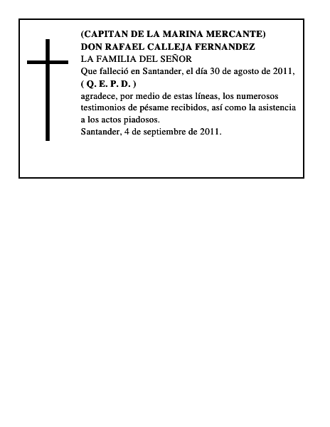 DON RAFAEL CALLEJA FERNANDEZ