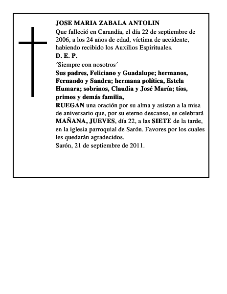 JOSE MARIA ZABALA ANTOLIN