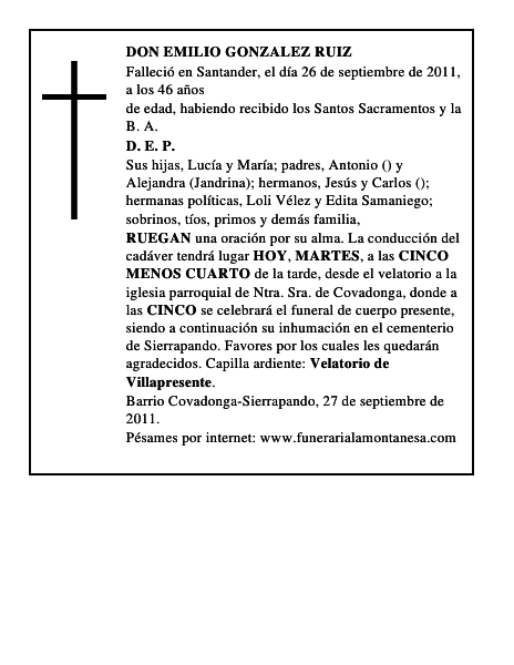 DON EMILIO GONZALEZ RUIZ