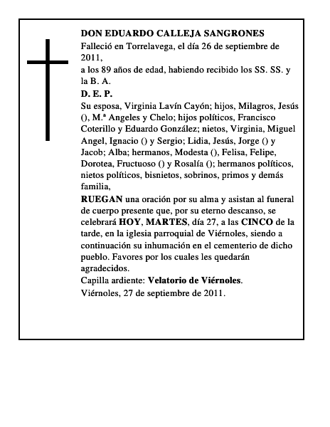 DON EDUARDO CALLEJA SANGRONES