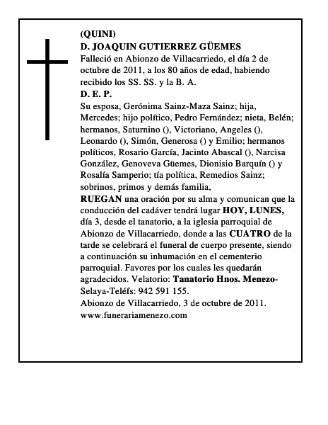 D. JOAQUIN GUTIERREZ GÜEMES