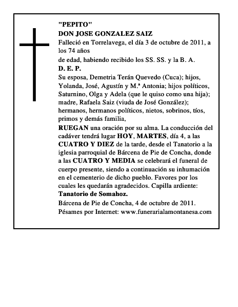 DON JOSE GONZALEZ SAIZ