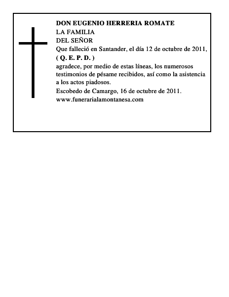 DON EUGENIO HERRERIA ROMATE