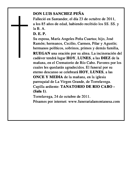 DON LUIS SANCHEZ PEÑA