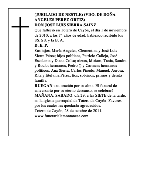 DON JOSE LUIS SIERRA SAINZ