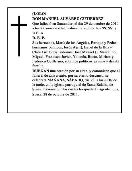 DON MANUEL ALVAREZ GUTIERREZ