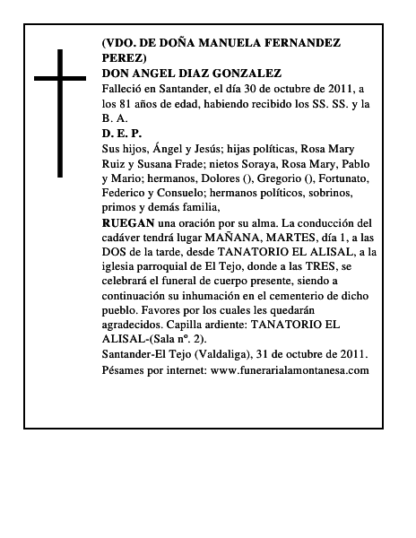 DON ANGEL DIAZ GONZALEZ