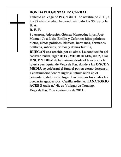 DON DAVID GONZALEZ CARRAL