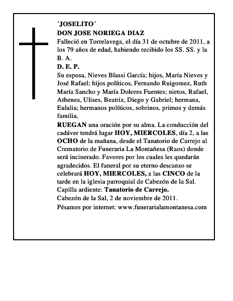 DON JOSE NORIEGA DIAZ