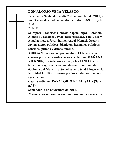 DON ALONSO VEGA VELASCO