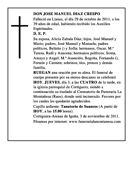 DON JOSE MANUEL DIAZ CRESPO