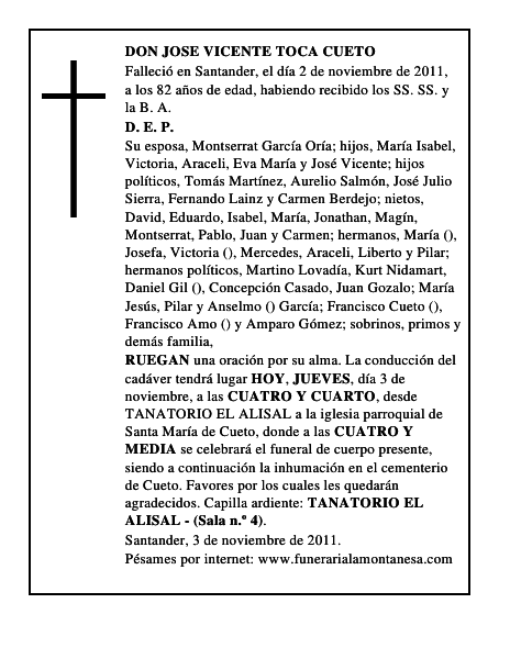 DON JOSE VICENTE TOCA CUETO