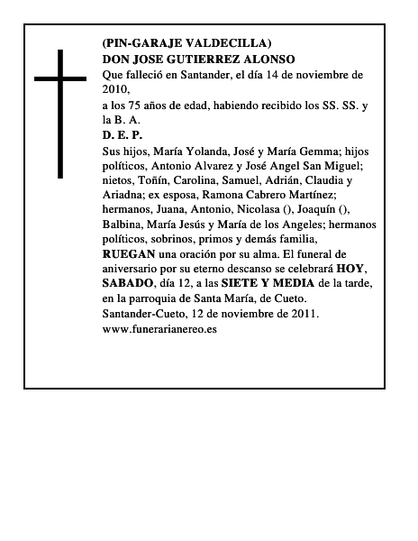 DON JOSE GUTIERREZ ALONSO