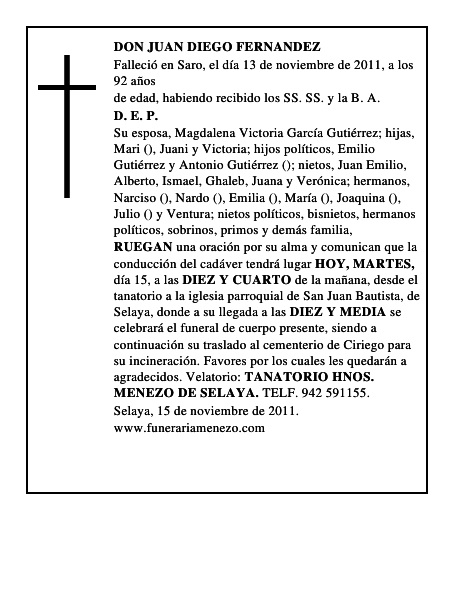 DON JUAN DIEGO FERNANDEZ