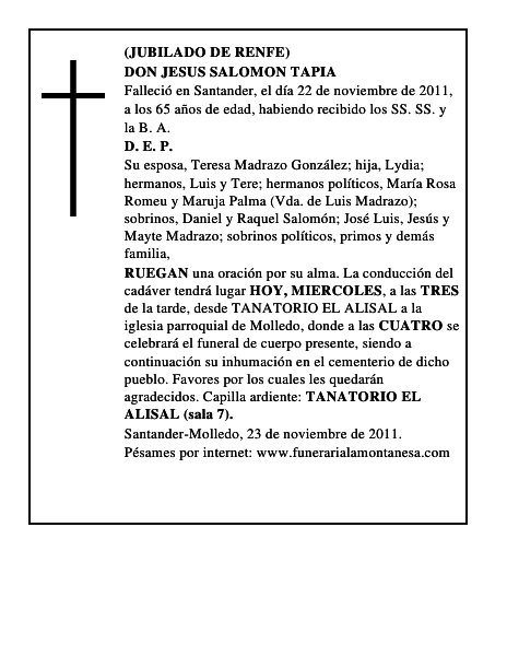 DON JESUS SALOMON TAPIA