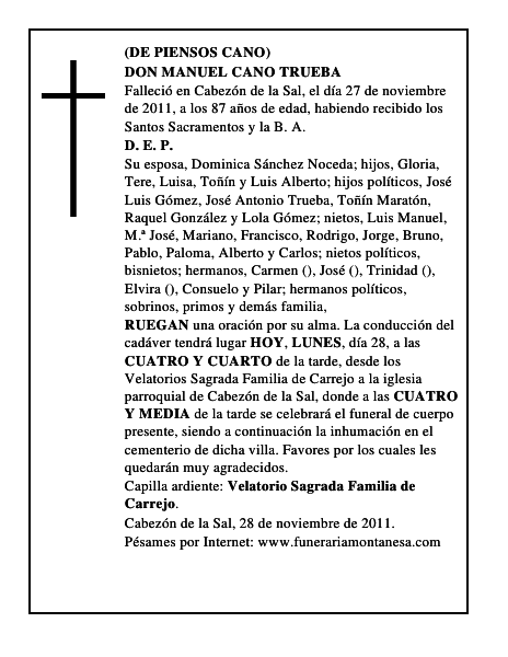 DON MANUEL CANO TRUEBA