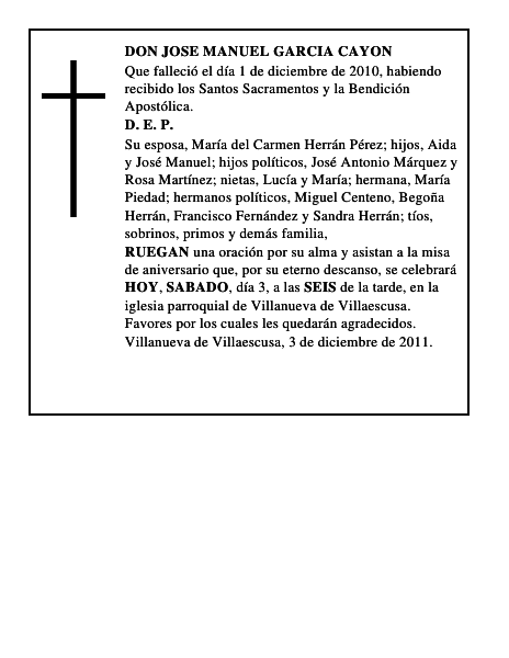 DON JOSE MANUEL GARCIA CAYON