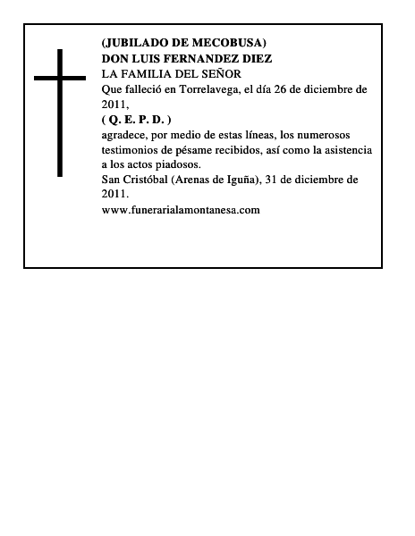 DON LUIS FERNANDEZ DIEZ
