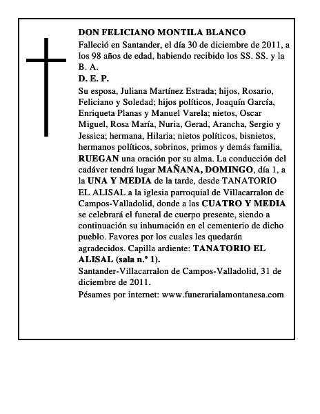 DON FELICIANO MONTILA BLANCO