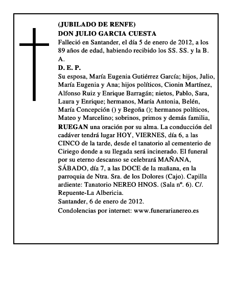 DON JULIO GARCIA CUESTA
