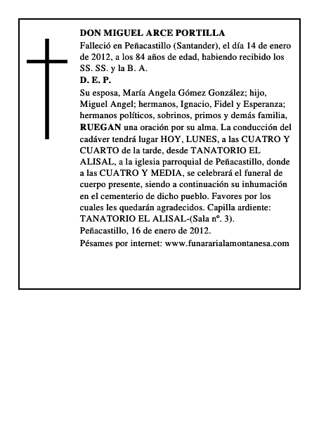 DON MIGUEL ARCE PORTILLA