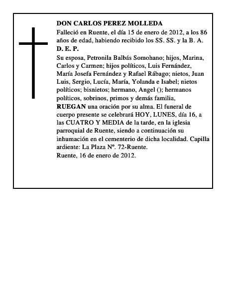 DON CARLOS PEREZ MOLLEDA