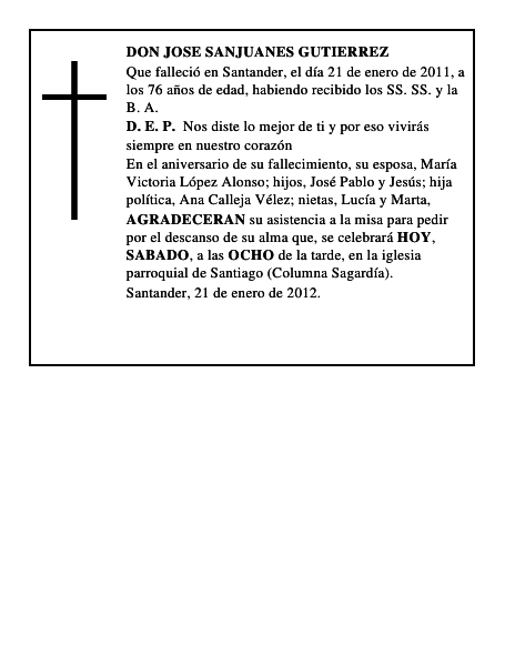 DON JOSE SANJUANES GUTIERREZ