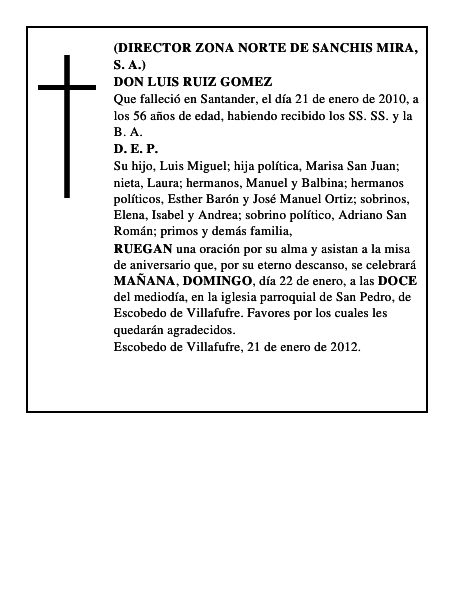 DON LUIS RUIZ GOMEZ