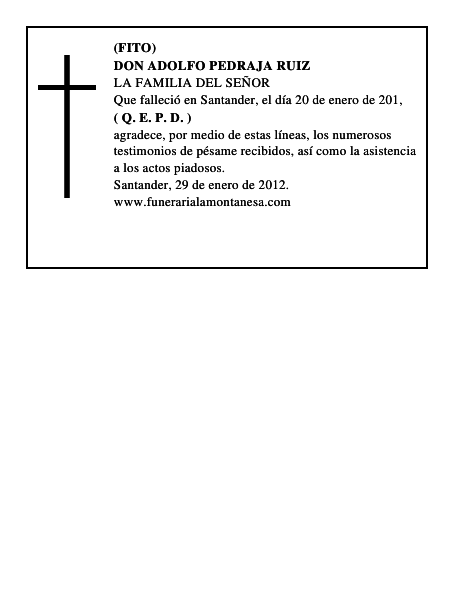 DON ADOLFO PEDRAJA RUIZ