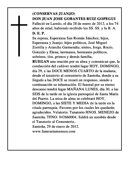 DON JUAN JOSE GOBANTES RUIZ GOPEGUI