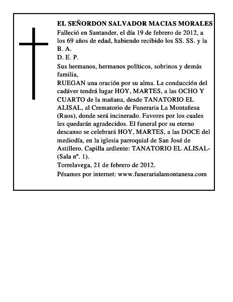EL SEÑORDON SALVADOR MACIAS MORALES